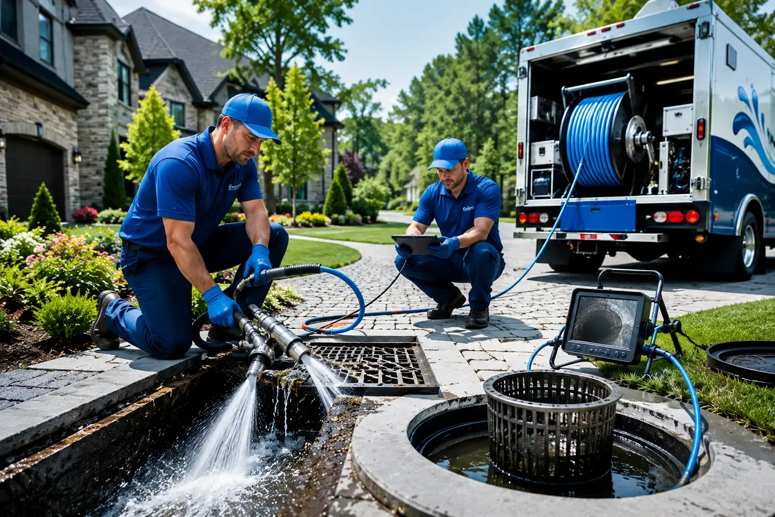 Local outdoor drain cleaning professionals in New Franken, WI